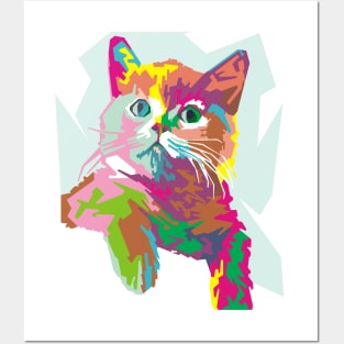 cute cat Posters and Art